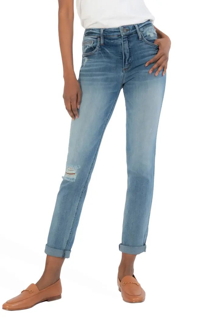 Rachel Ab Fab High Waist Straight Leg Jeans | Nordstrom