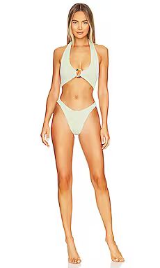 Hunza G Coco Bikini Set in Sage from Revolve.com | Revolve Clothing (Global)