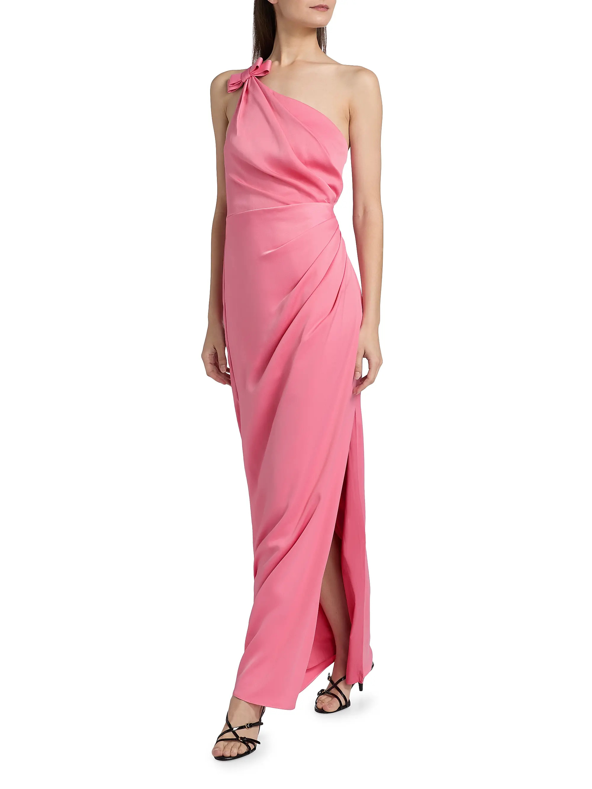 Alexis Crepe One-Shoulder Gown | Saks Fifth Avenue