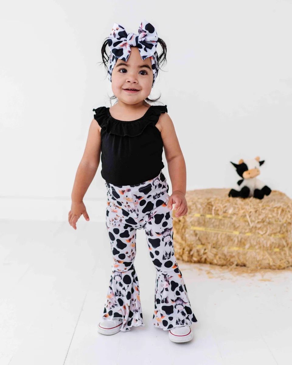 In a Good Moo-D Top & Bell Bottoms Set | Bums & Roses