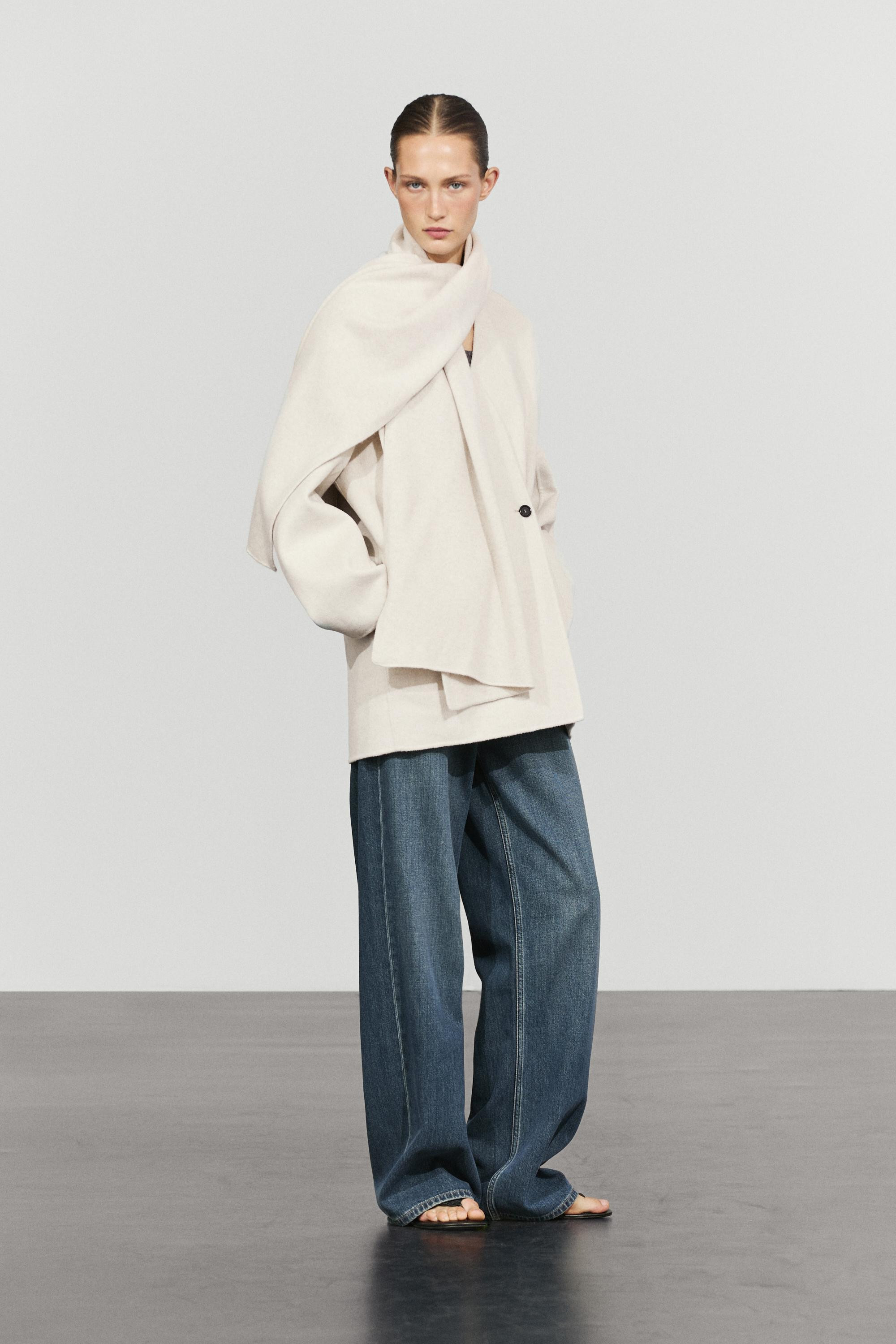 Relaxed wide-leg jeans | Massimo Dutti US