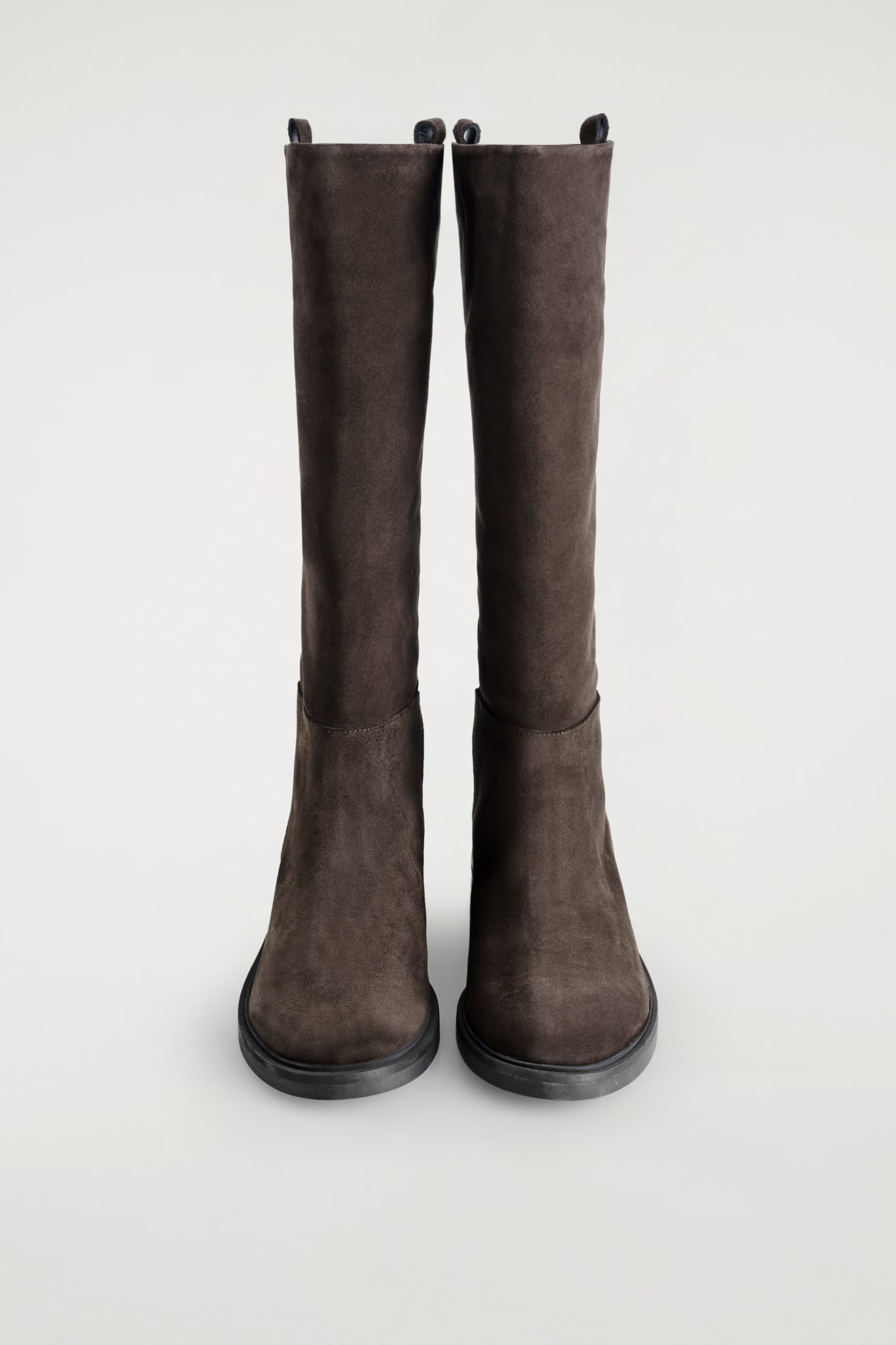 SUEDE RIDING BOOTS - BROWN | COS GB | COS UK