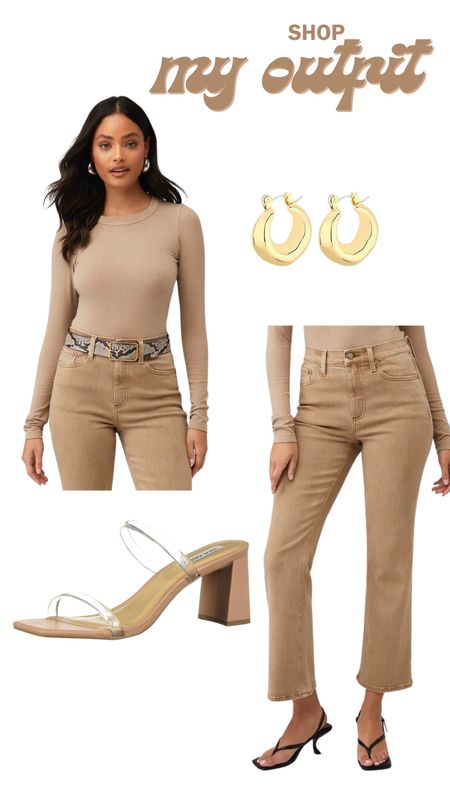 Spring outfit, Steve Madden heels, gold hoops, bodysuit, pistola 

#LTKshoecrush #LTKstyletip #LTKSeasonal