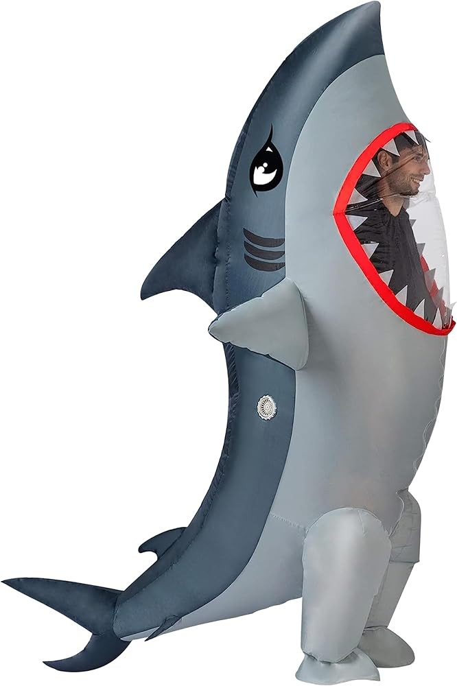 Spooktacular Creations Adult Halloween Inflatable Costumes, Full Body Shark Blow up Costume for M... | Amazon (US)