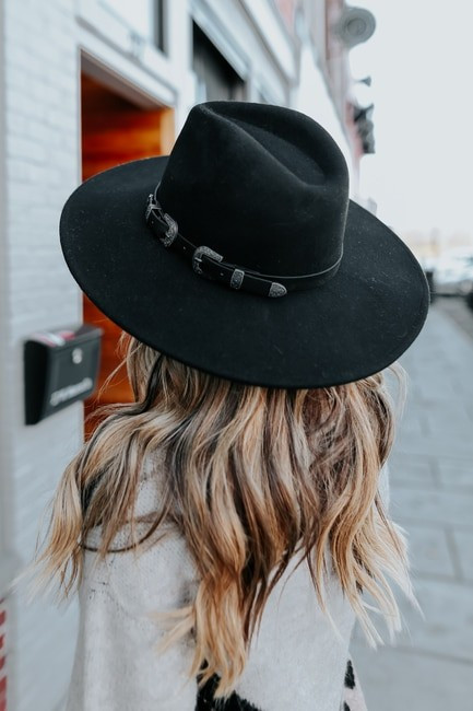 Napa Valley Black Western Belted Hat - FINAL SALE | Magnolia Boutique