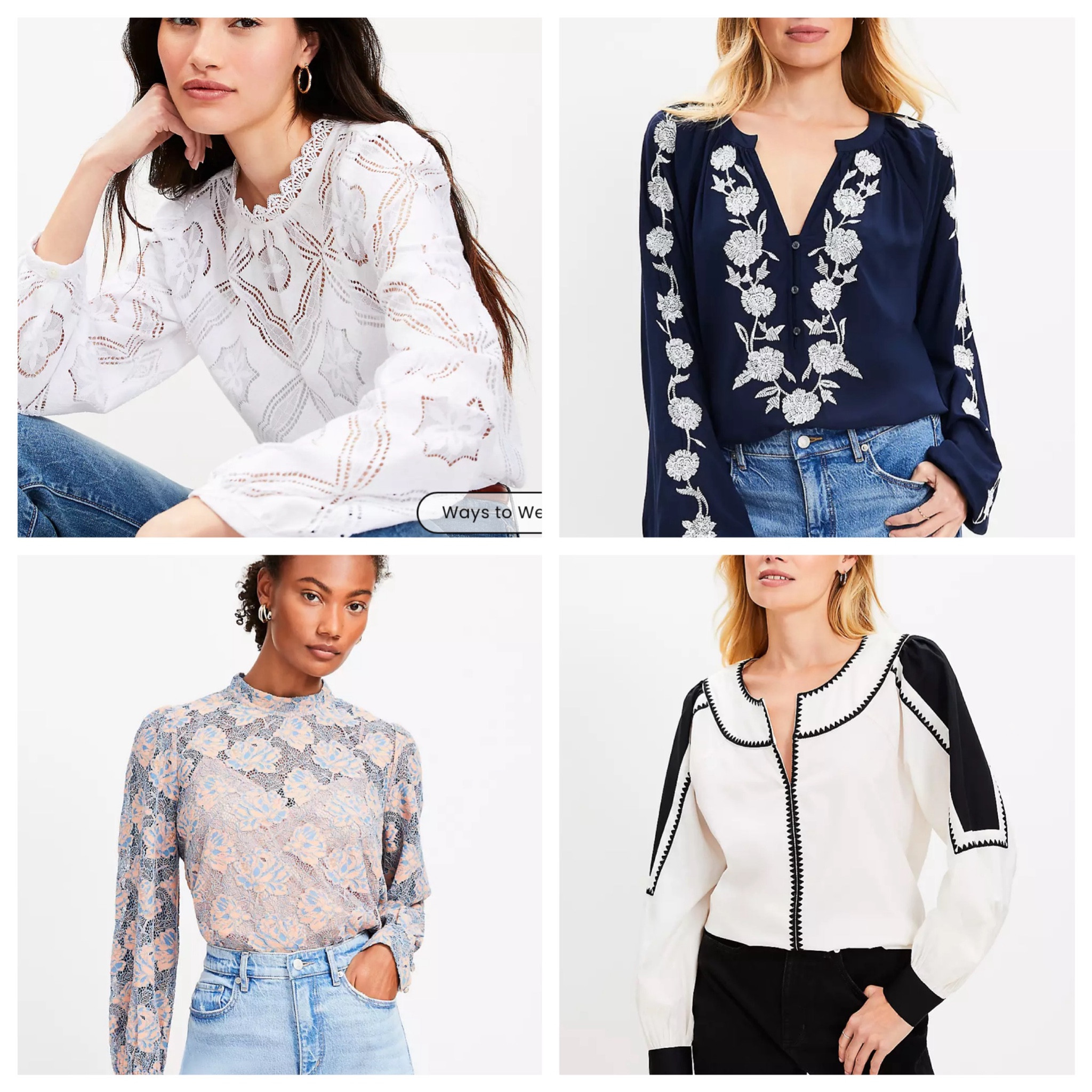 Loft 50% off sale + free shipping w code MVP

I’m loving these pretty tops! 

Loft, sale, workwear, date nightt

#LTKSaleAlert #LTKWorkwear #LTKFindsUnder50