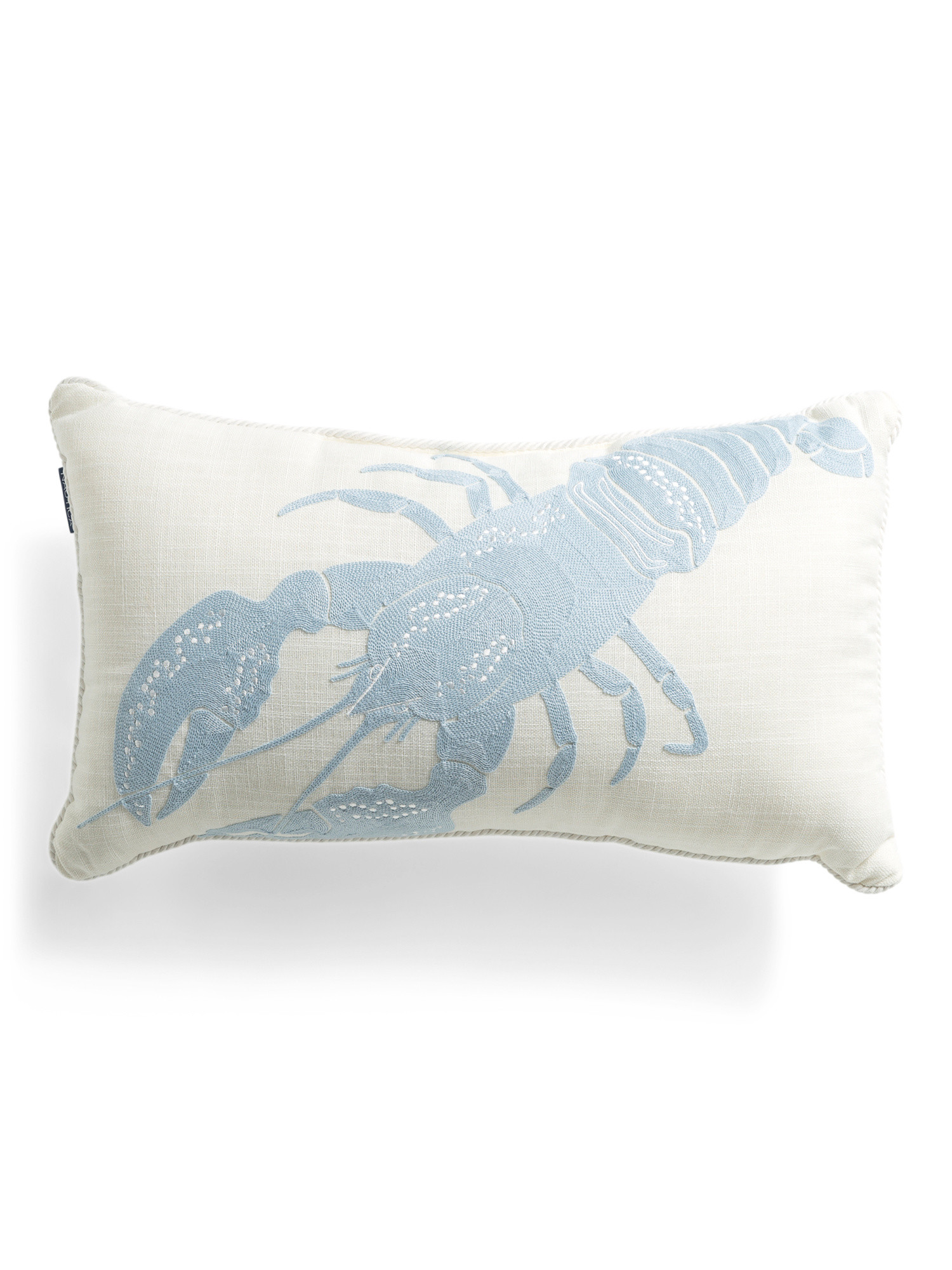 14x24 Embroidered Lobster Outdoor Pillow | TJ Maxx