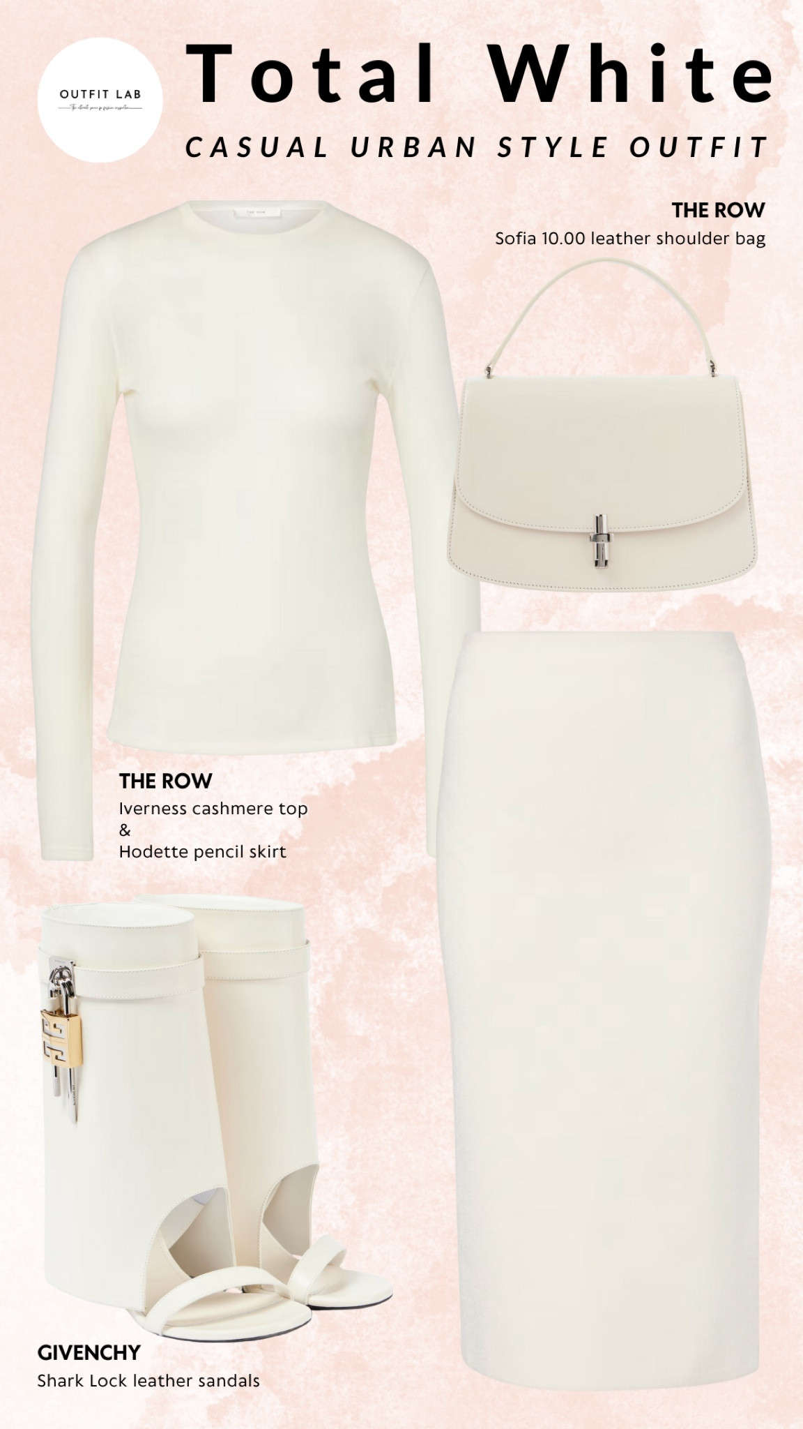 Total White: Casual Urban Style Outfit – Shop Now!

Achieve a sleek and stylish look with this total white casual urban style outfit. Featuring a chic The Row top and skirt for a clean and modern silhouette, paired with matching The Row bag for a cohesive look. Step into elegant Givenchy sandals for a comfortable yet sophisticated touch. Perfect for any city outing, this outfit ensures you stay fashionable and effortlessly cool. Shop now to elevate your urban style with this all-white ensemble!

#LTKStyleTip #LTKWorkwear #LTKShoeCrush