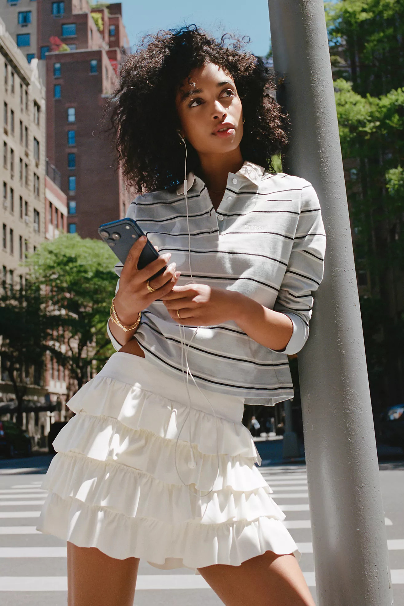 Daily Practice Ruffle Skort in Waypoint | Anthropologie (US)