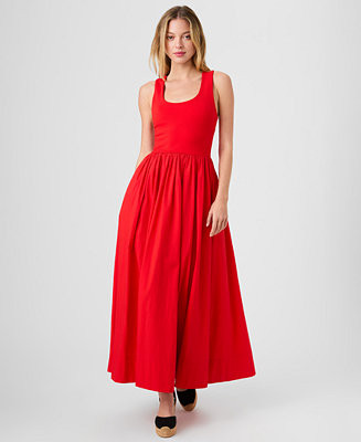 French Connection Women's Jia Ponte Sleeveless Maxi Dress - Macy's | Macy's