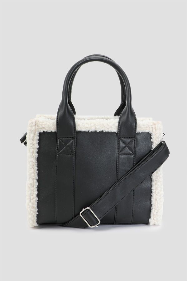 Tote Bag with Faux Sheep Trim | Ardene