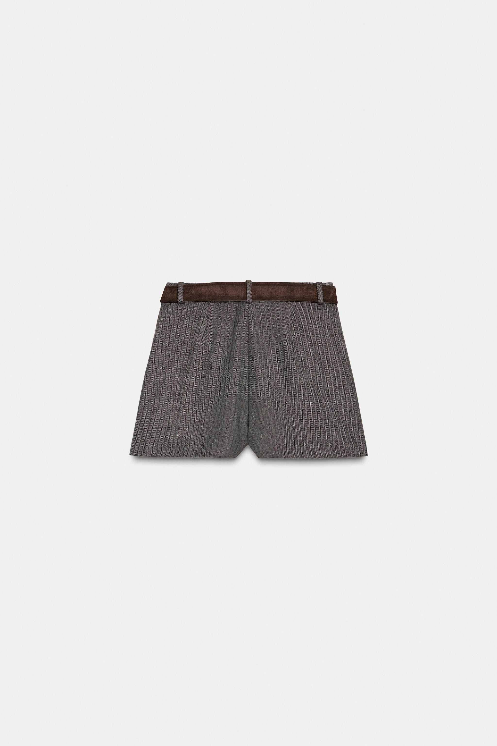 PLEATED SKORT WITH BELT | Zara UK