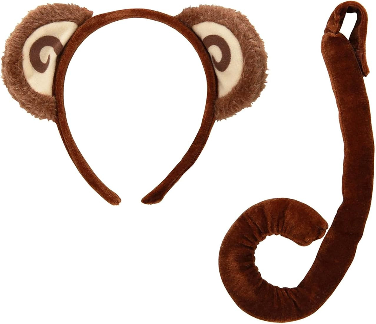 elope Monkey Ears Costume Headband & Tail Kit | Amazon (US)