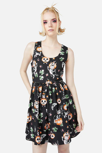 Pumpkin Patch Kitty Dress | ModCloth