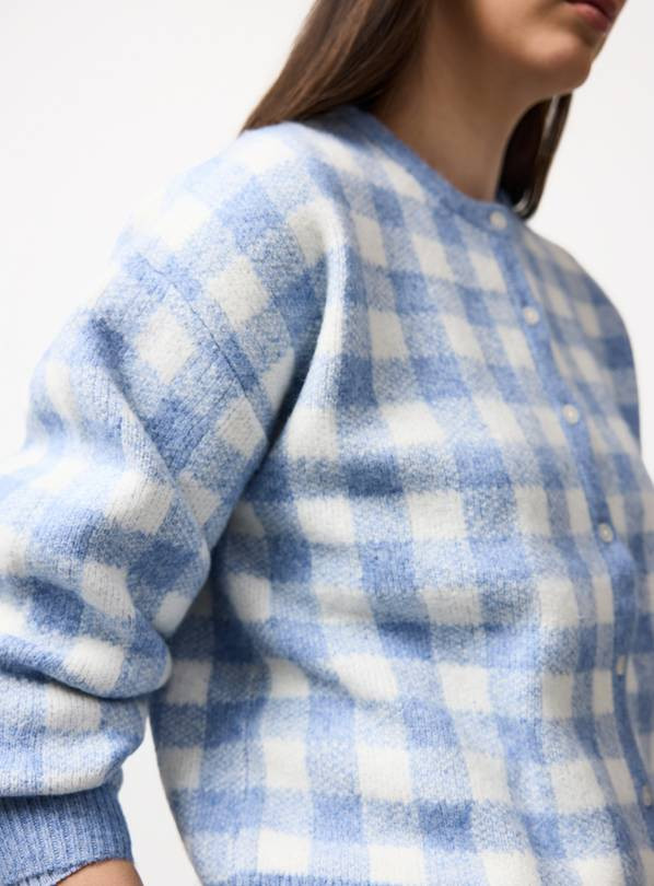 Blue Gingham Button Through Cardigan 20 | Tu Clothing