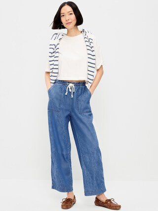High-Waisted Utility Ankle Pants | Old Navy (CA)
