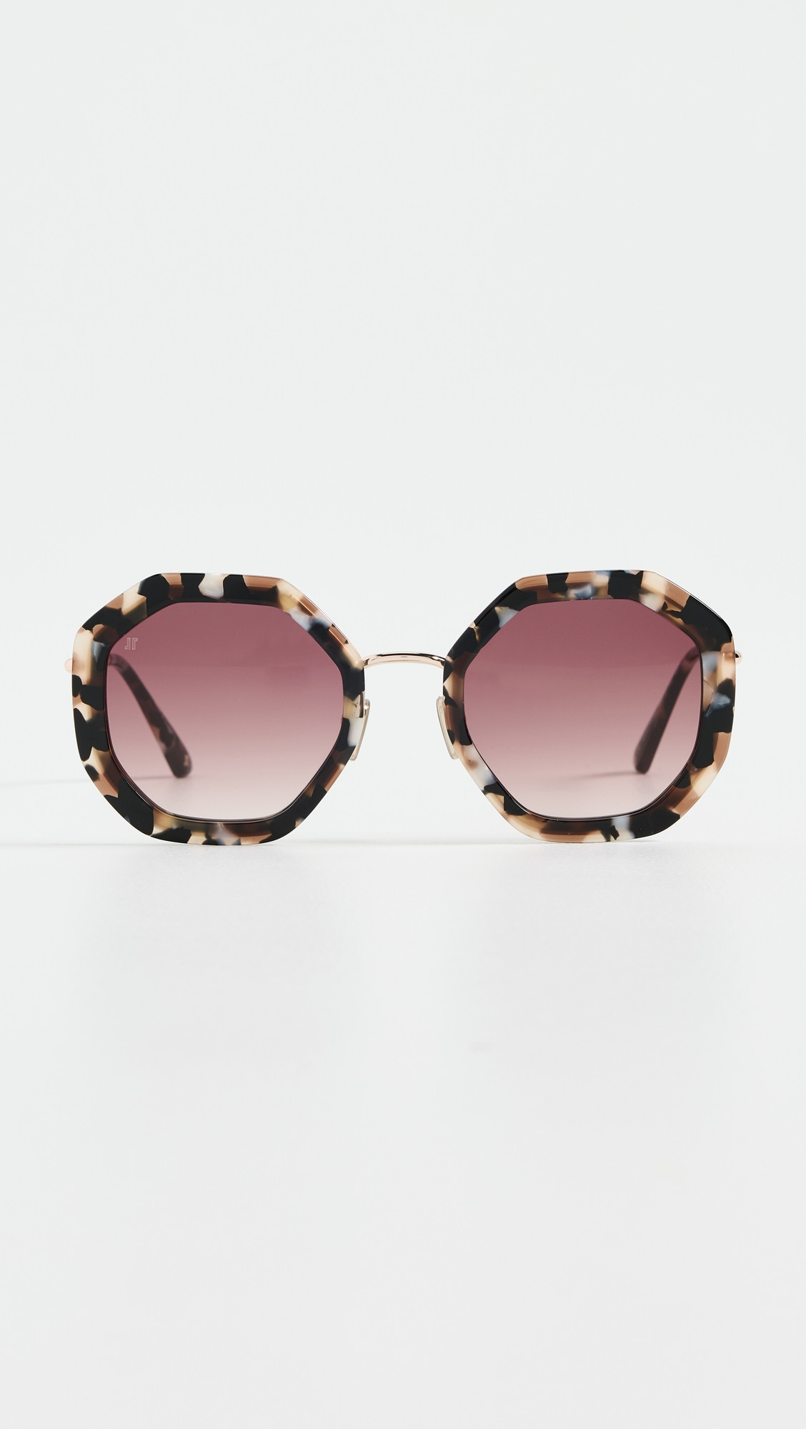 Jimmy Fairly Angie Sunglasses Black And White Tortoiseshell One Size | Shopbop