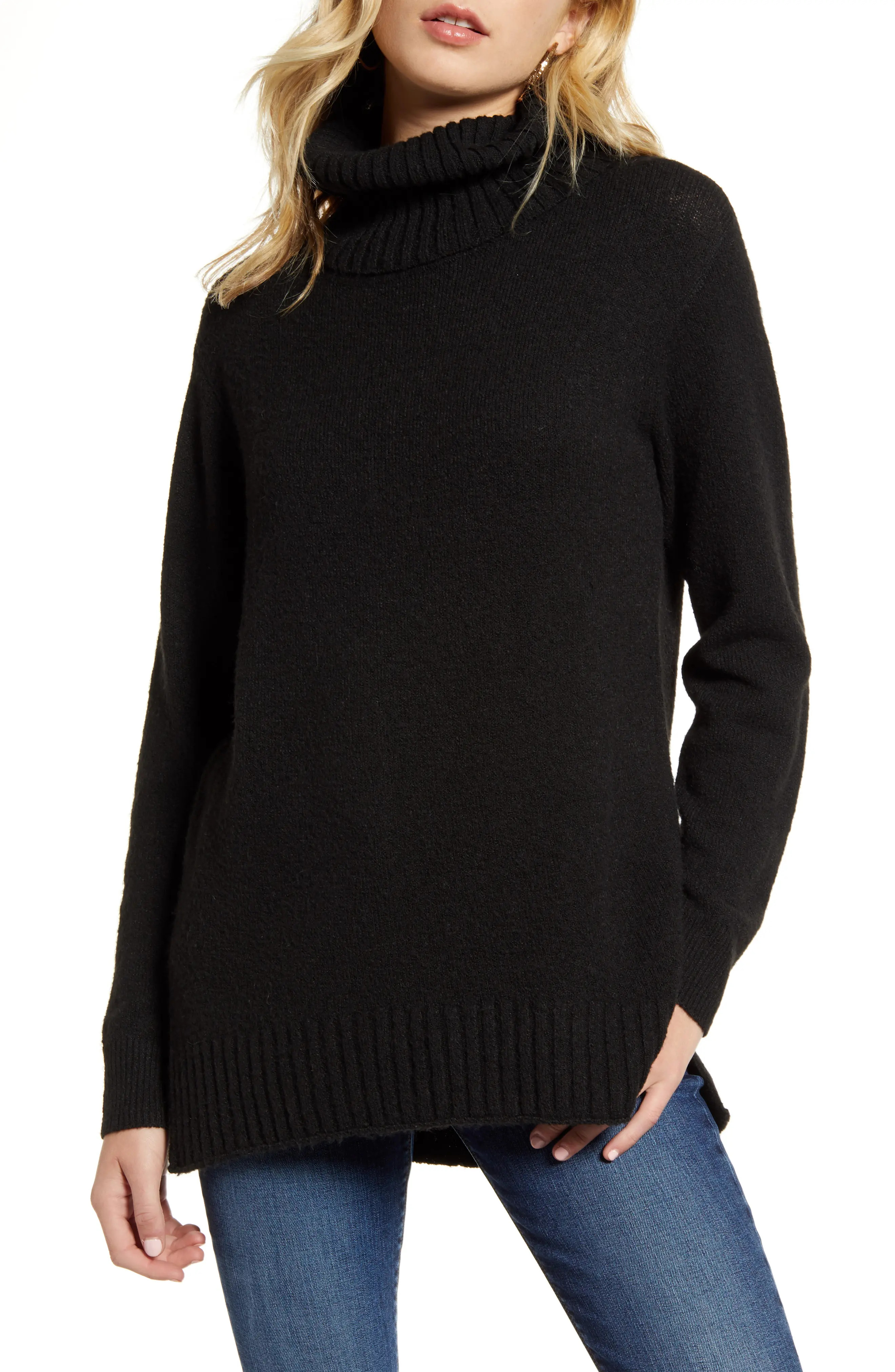 Women's Bp. Longline Turtleneck Sweater | Nordstrom