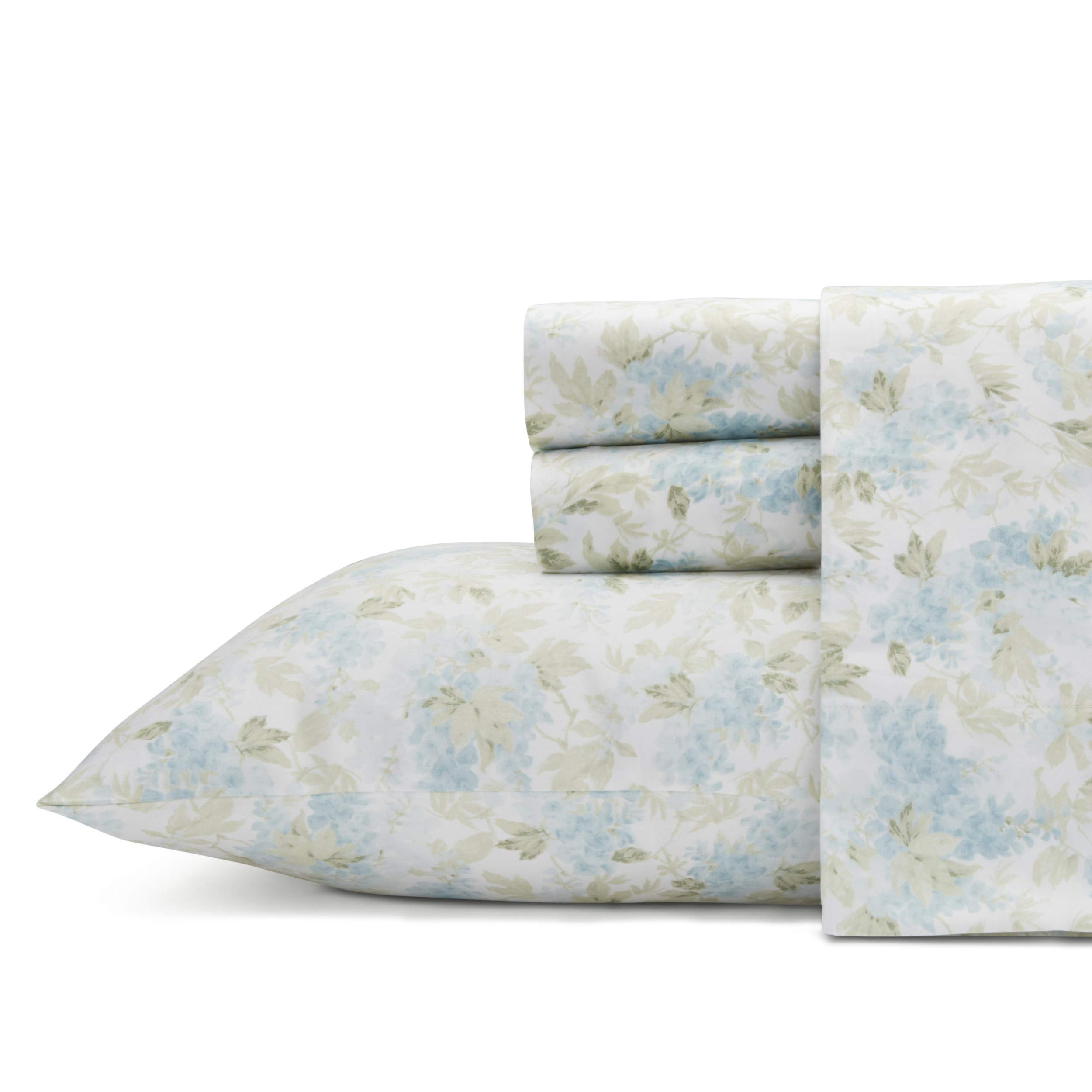 Laura Ashley - Queen Sheet Set, Buttery-Soft Bed Sheets with a Naturally Silky Smooth Cotton Sate... | Amazon (US)
