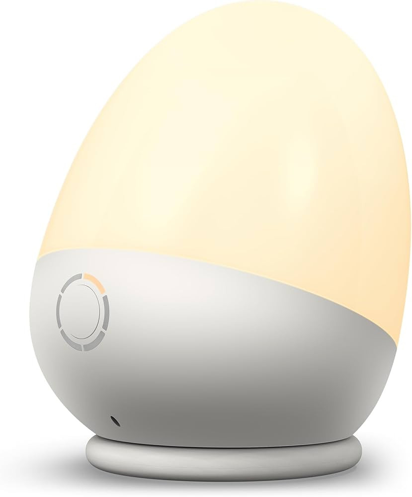 Touch Egg Night Light for Baby Nursery, Rechargeable Portable Kids Nightlight Lamp with 1-6H Feed... | Amazon (US)