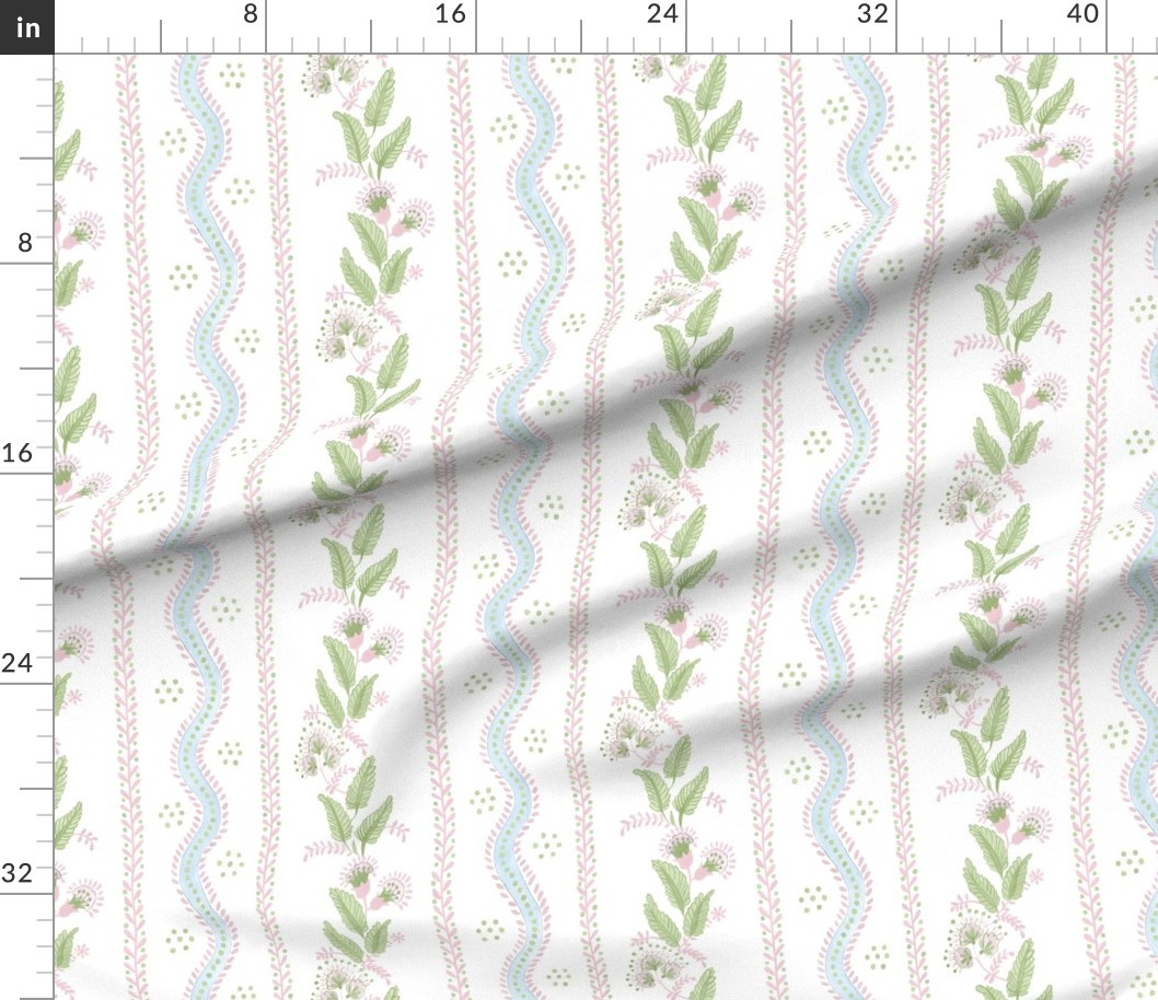 Fabric in Emma Stripe Custom Gina3 | Spoonflower