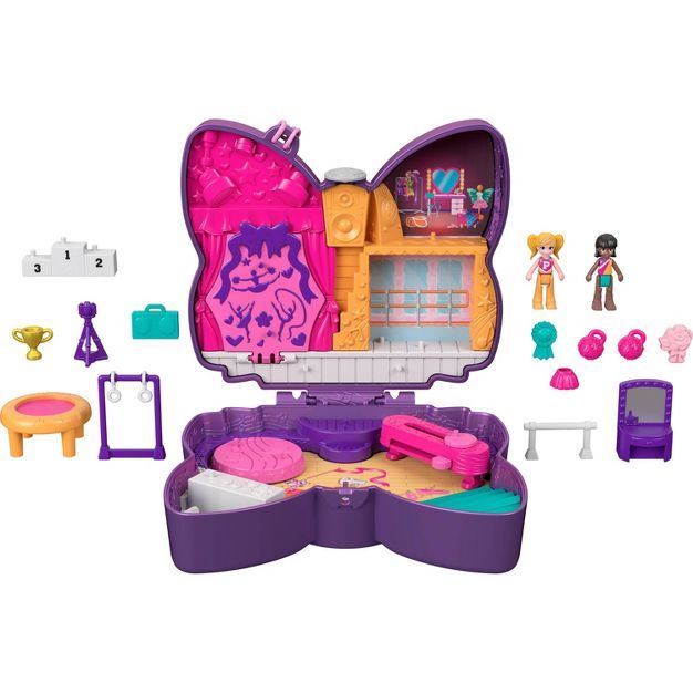 Polly Pocket Sparkle Stage Bow Compact Playset | Target