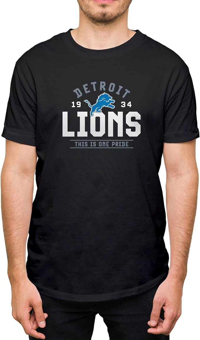 Hybrid Sports NFL - Team Motto - Officially Licensed Adult Short Sleeve Fan Tee for Men & Women | Amazon (US)