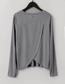 baleaf Women's Long Sleeve Workout Tops Quick Dry Shirts Split Back | Amazon (US)