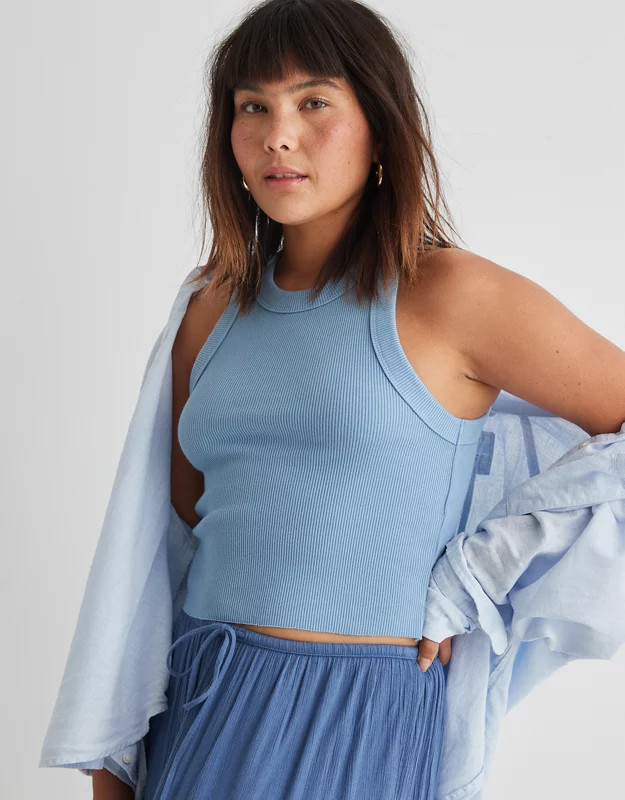 Aerie Free Spirit Ribbed Tank Top | Aerie