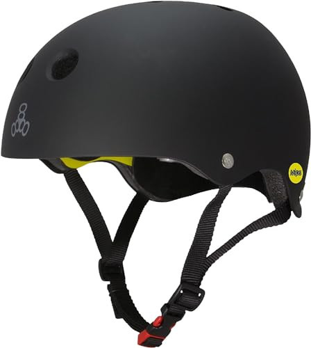 Triple Eight 3150 Dual Certified MIPS Bike and Skateboard Helmet, Black Matte, X-Small / Small | Amazon (US)