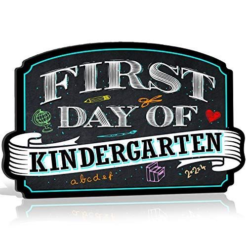 First Day of School Photo Picture Prop Rigid Coroplast Sign | 10 inches x 15.5 inches | Preschool |  | Amazon (US)