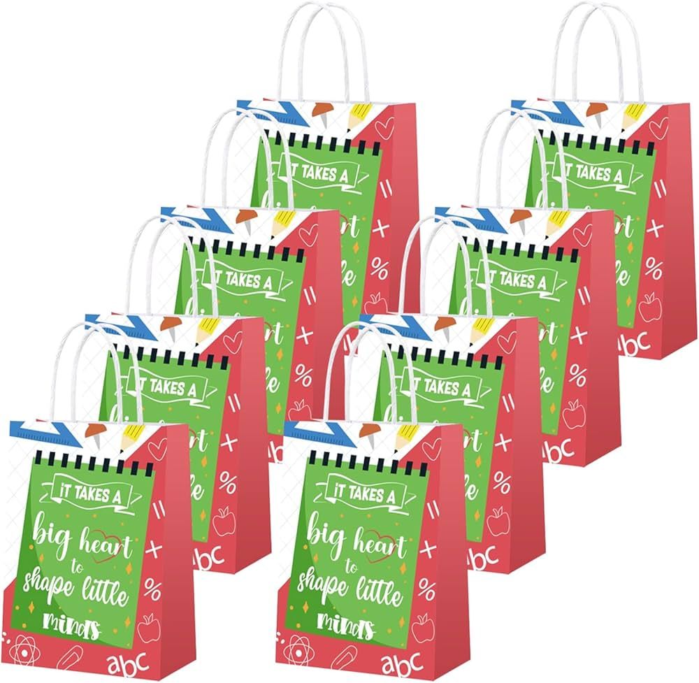 PopManko 16 Pcs Teacher Appreciation Gift Bags, Candy Chocolate Best Ever Bags for Teachers, Bag ... | Amazon (US)