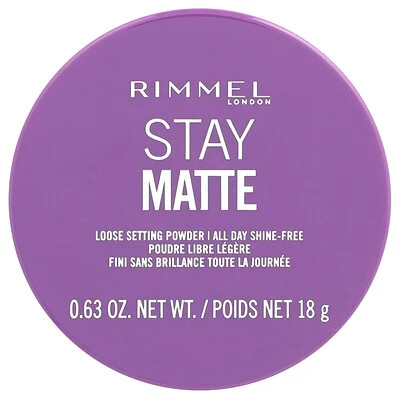 Rimmel London, Stay Matte, Loose Setting Powder, 001 Transparent, 0.63 oz (18 g) | iHerb