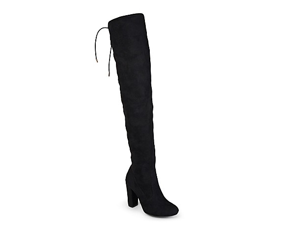 Journee Collection Maya Thigh High Boot - Women's - Black | DSW