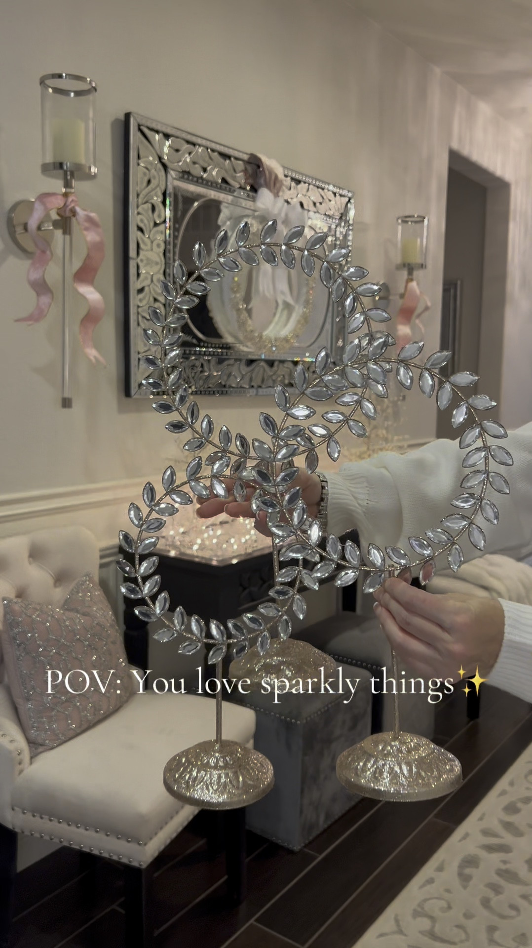 Couldn’t resist this cute sparkly decor ✨🫶🏼🎀

#LTKFindsUnder50 #LTKHome #LTKHoliday