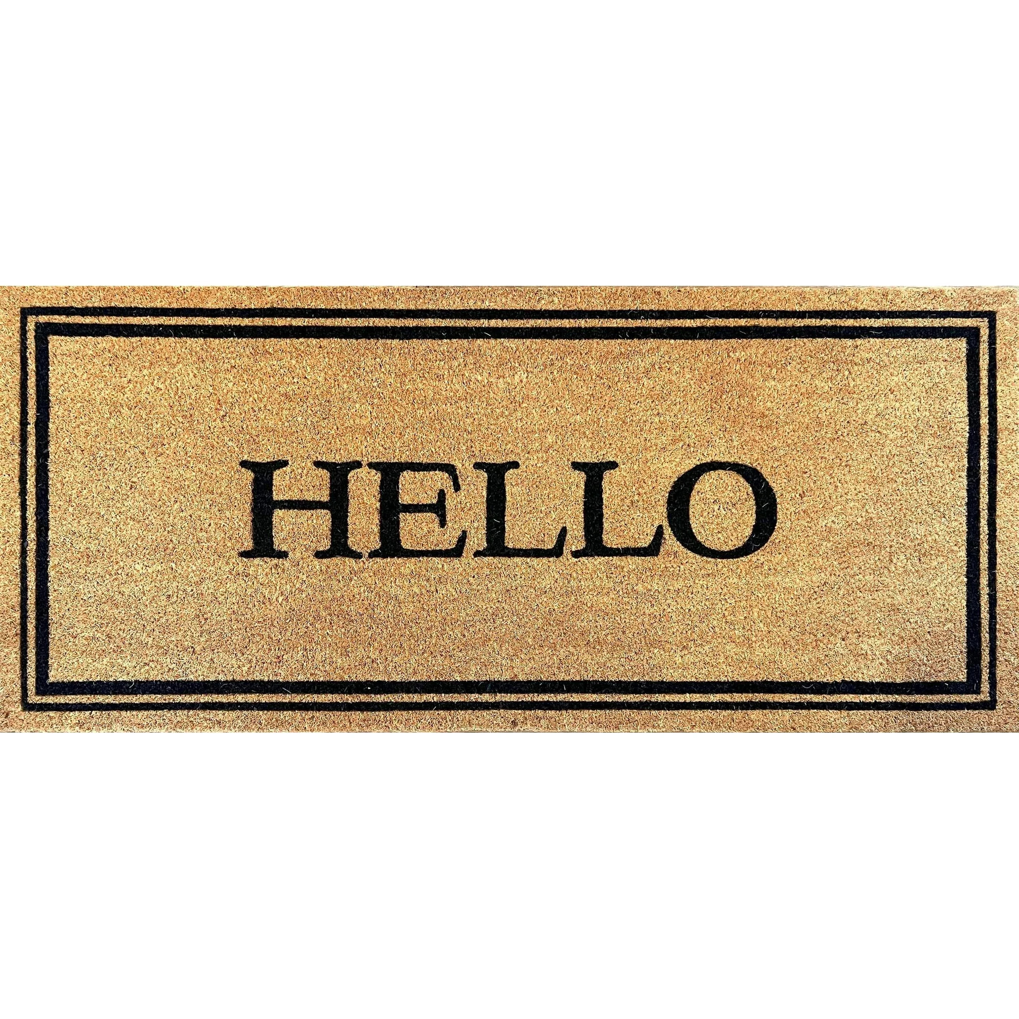 Mainstays 20x46 Estate Hello Coir Doormat | Walmart (US)
