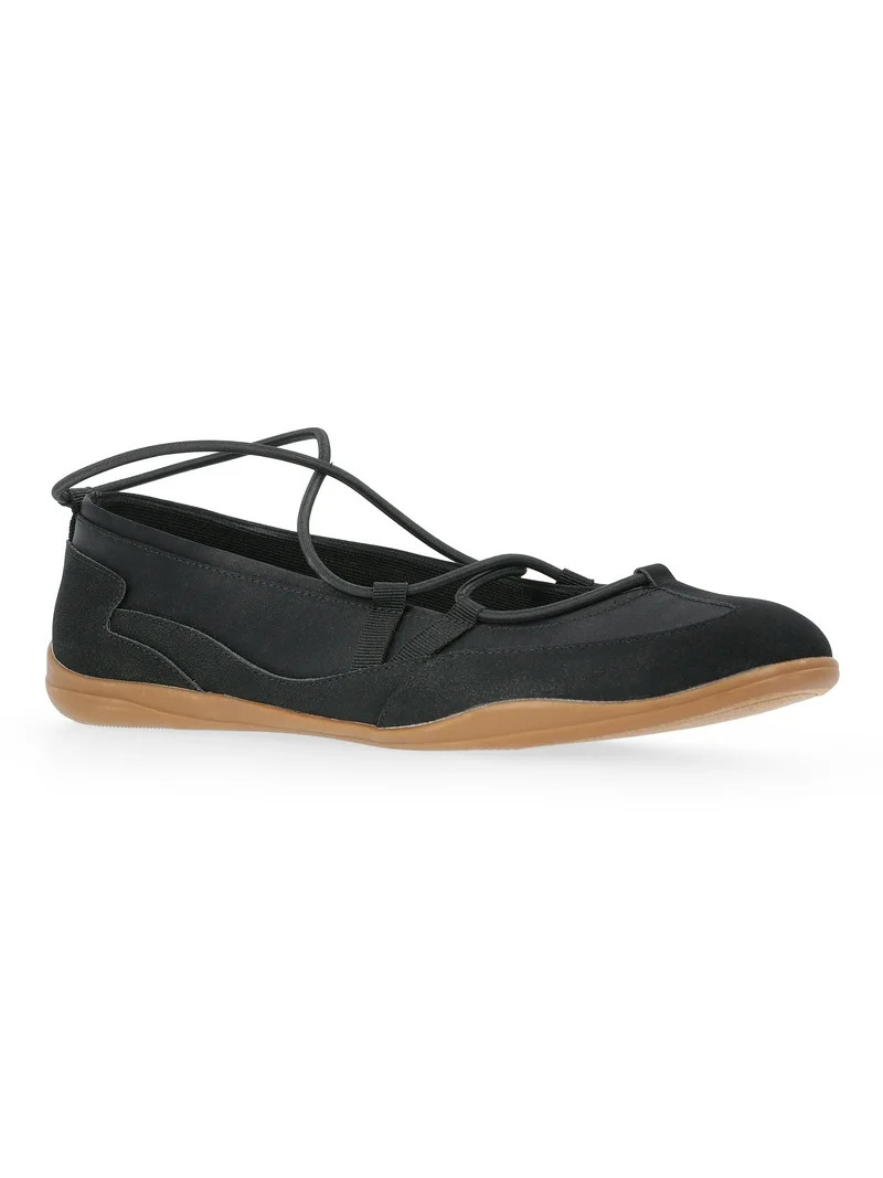 No Boundaries Ballet Flat Sneakers, Women's | Walmart (US)