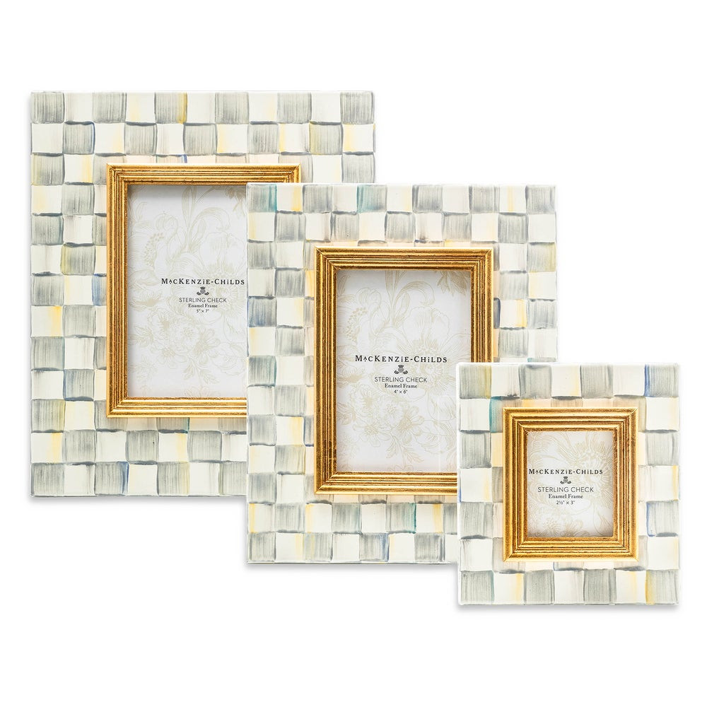 Sterling Check 5" x 7" Frame | MacKenzie-Childs
