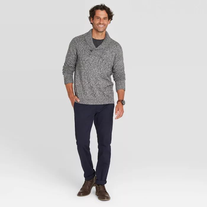 Men's Regular Fit Pullover Shawl Sweater - Goodfellow & Co™ | Target