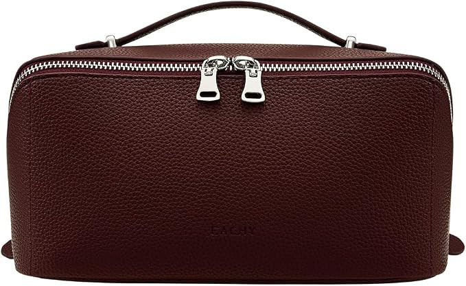 EACHY Travel Makeup Bag Organizer, Toiletry Bag for Women, Cosmetic Pouch | Amazon (US)