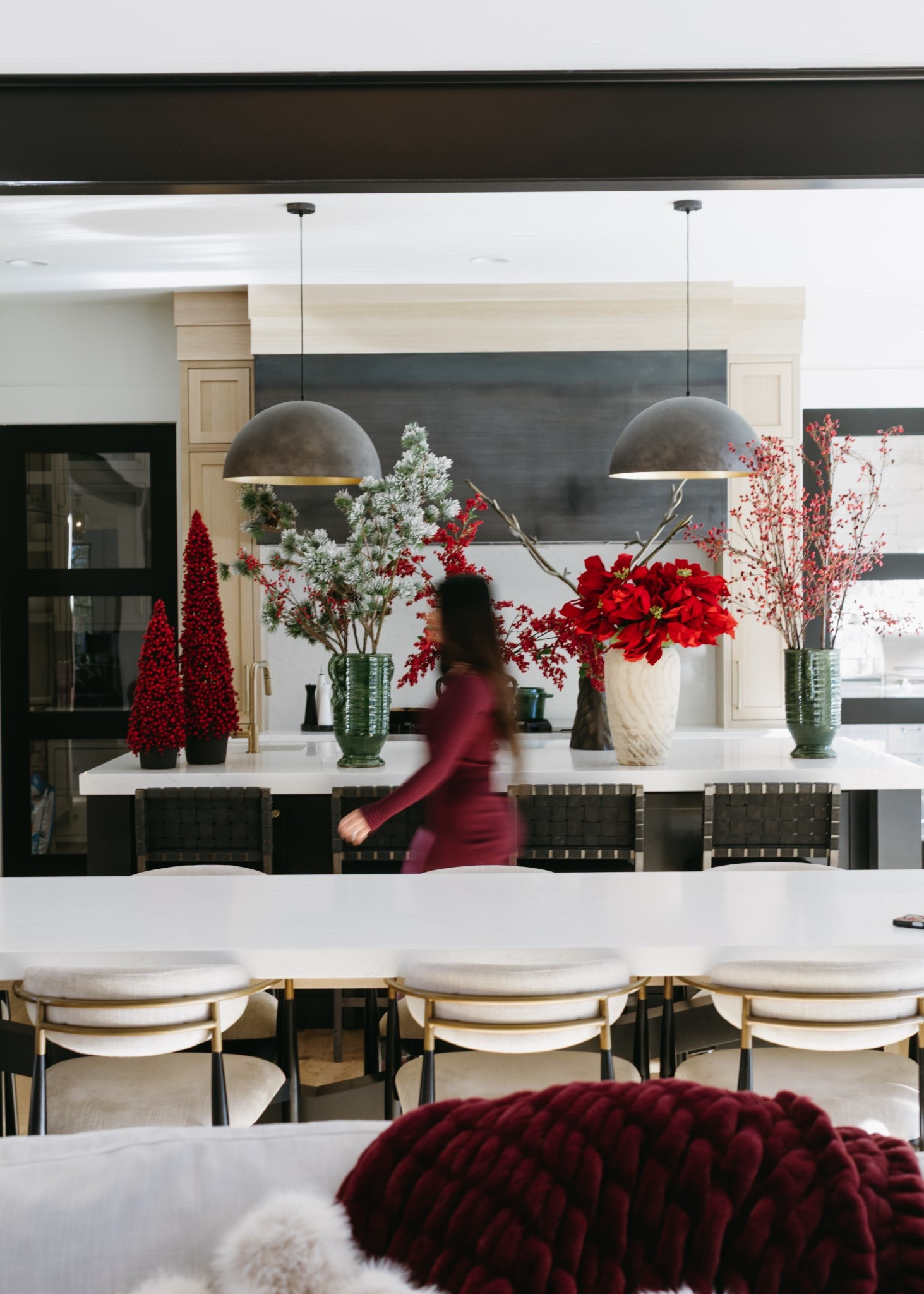 This has been my favorite Christmas decor so far! The red is gorgeous. Winter faux stems linked below.

#LTKHoliday #LTKHome #LTKSeasonal