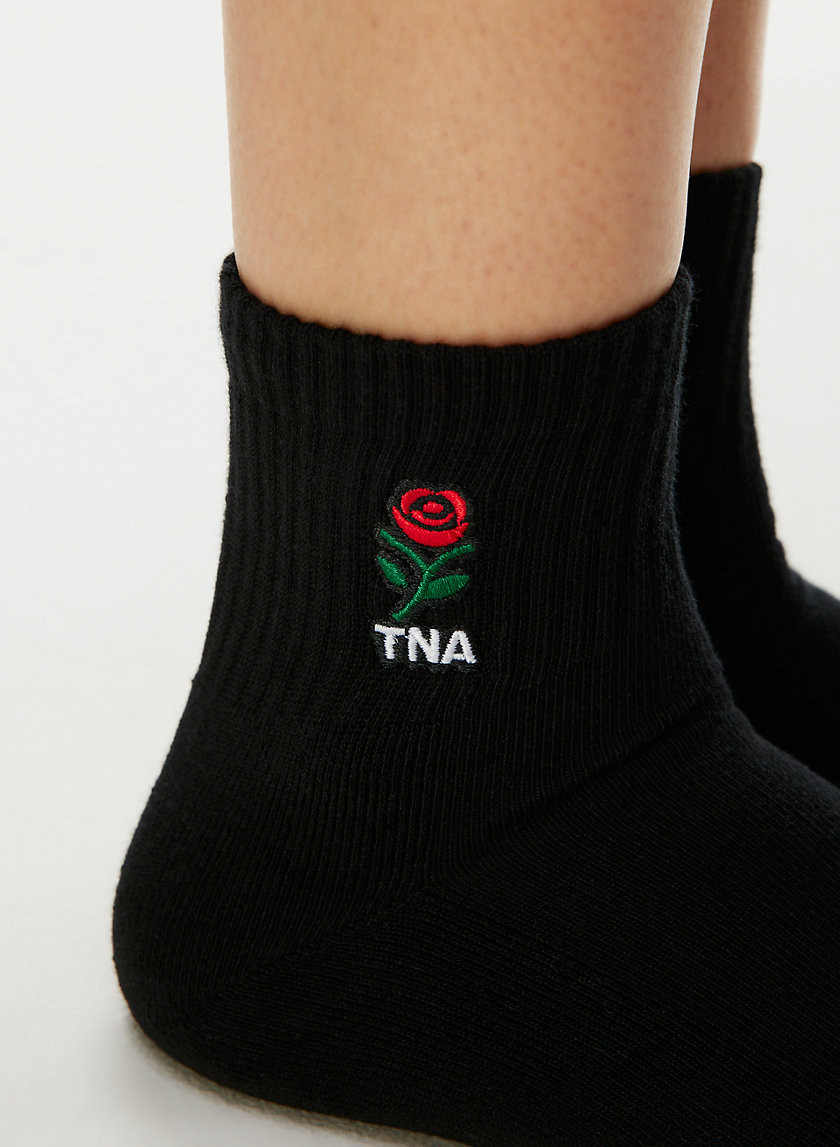 Tna Best-Ever Ankle Socks 3-Pack in Black/White | XS/Small | Cotton/Nylon/Other Fibre | Aritzia