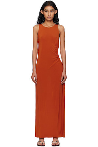 Max Mara - Orange Caro Maxi Dress | SSENSE
