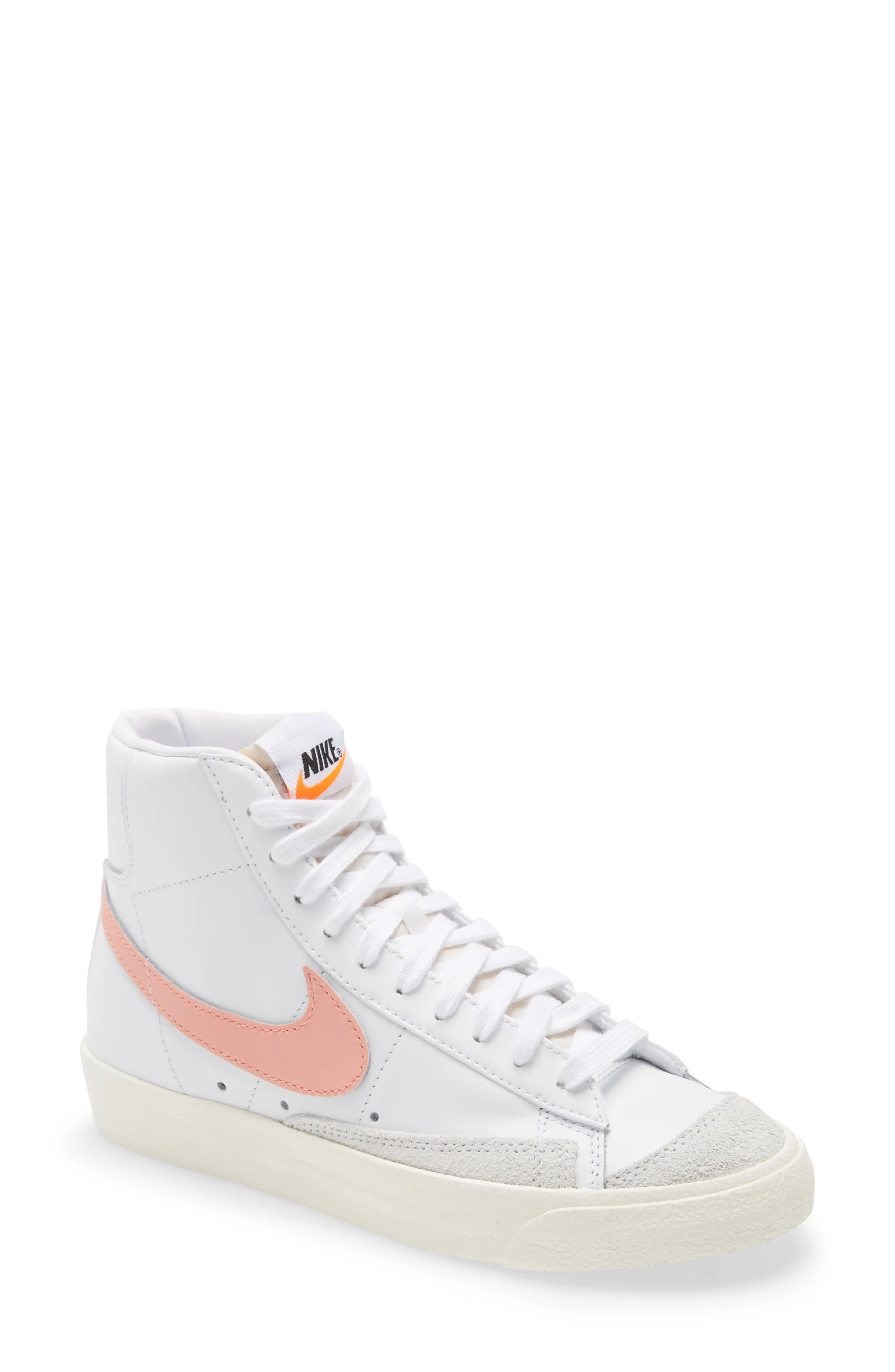 Women's Nike Blazer Mid '77 High Top Sneaker, Size 12 M - White | Nordstrom