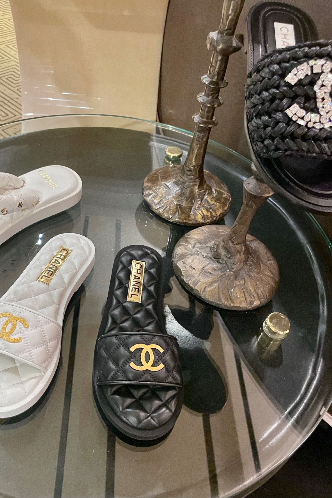 Chanel slides 

#LTKstyletip #LTKshoecrush #LTKsalealert