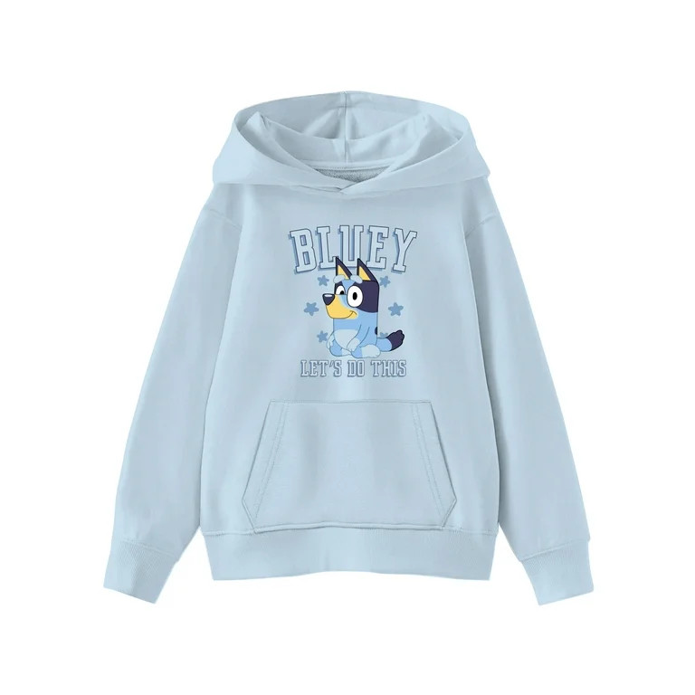 Bluey Kids Graphic Fleece Hoodie with Long Sleeves, Sizes 6-18 | Walmart (US)