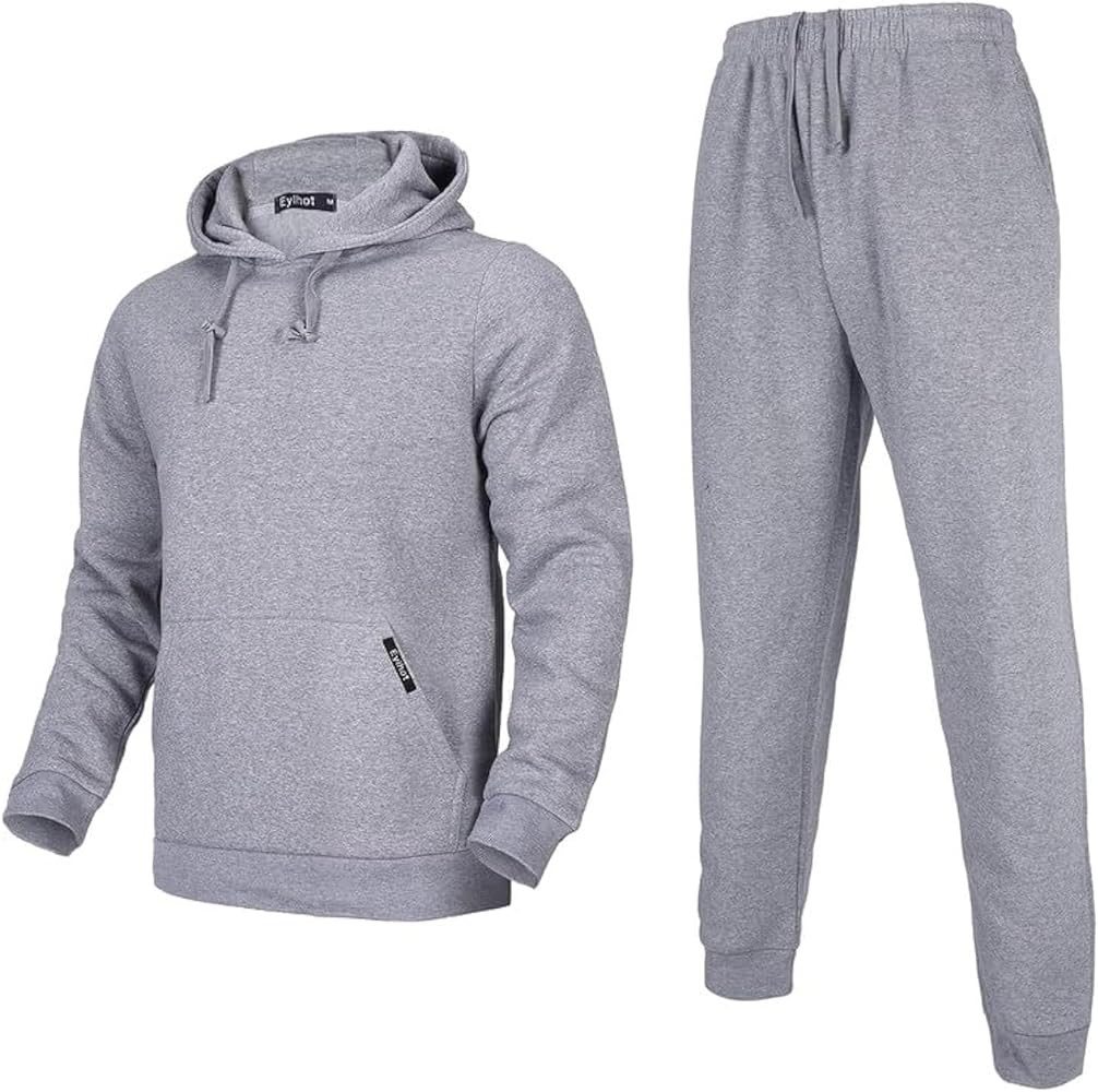 Men's Tracksuit 2 Piece Sweatsuit Set Long Sleeve Pullover Athletic Suit Casual Sport Jogging Sui... | Amazon (US)