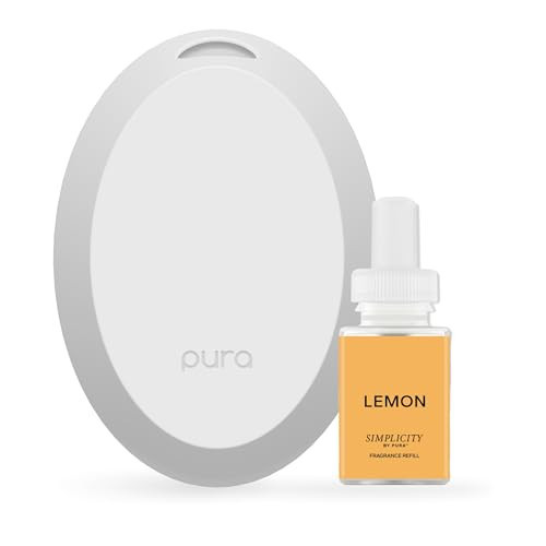 Pura Mini Smart Fragrance Diffuser for Small Spaces Adjustable Smart Home Device with LED Light & Automatic Vial Detection - Includes 1 Scent Refill; Lemon | Amazon (US)