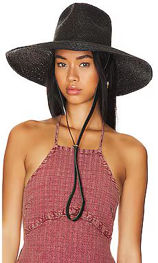 Janessa Leone Kennedy Hat in Black from Revolve.com | Revolve Clothing (Global)