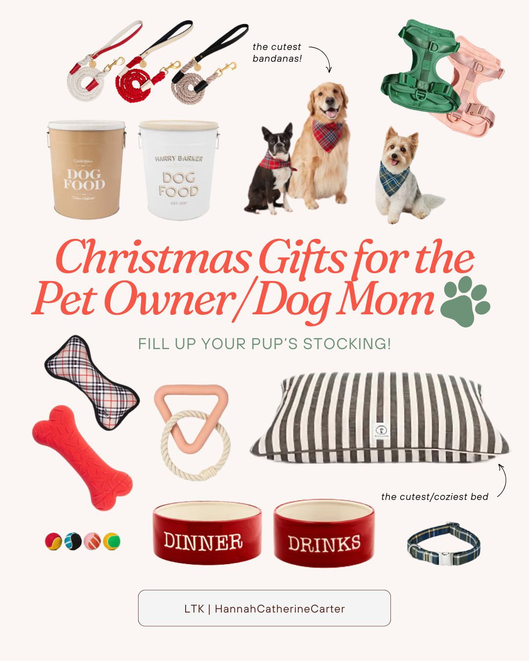 Gift guide for the pet owner/dog mom or to stuff your pup's stocking 🥹 

 #LTKGiftGuide #LTKHoliday #LTKSeasonal